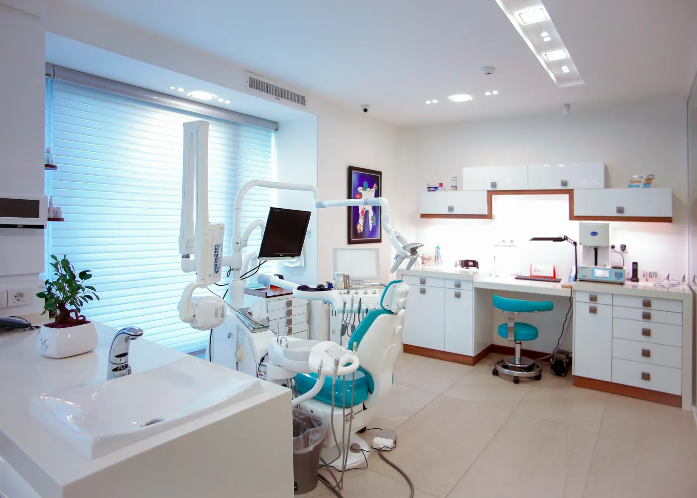 A bright treatment room